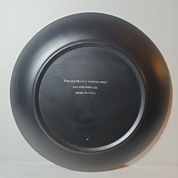 Set Of 3 Kirkland Home Red Floral Design Decorative Plates Asian Style 10" - Picture 4 of 8